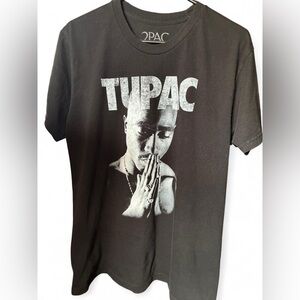 Tupac 2Pac Graphic Tee Black Size Medium